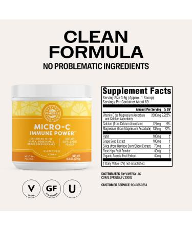 Vimergy Skin Potion Kit Micro-C Immune Power(TM) (125g) and MSM (120 Capsules) Skin Hair & Nail Support + Collagen + Immunity Vegan Paleo Gluten-Free Kosher Pure Potent Daily Supplements - Buy Online on GoSupps.com
