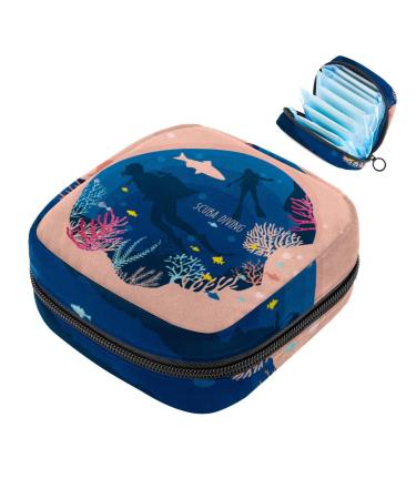 Storage bags for women's tapes with zipper large menstrual cup bag for periodic inlays panty lores tampons for girls and women pink multicolored 10