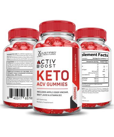 Buy Activboost Keto ACV Gummies 1000MG - Vegan Non-GMO Apple Cider Vinegar with Pomegranate & Beet Juice - 60 Count - Buy Online on GoSupps.com