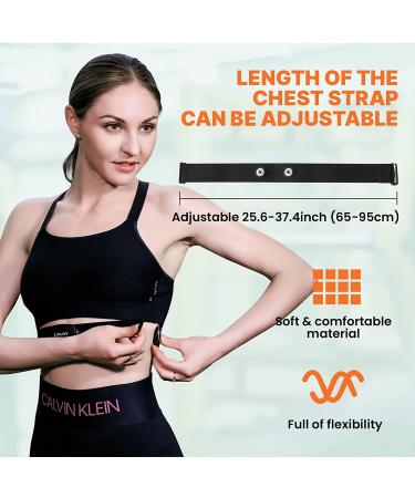 LIVLOV Heart Rate Monitor Chest Strap - Bluetooth5.0, ANT+, IP67 Waterproof HR Sensor for Peloton, Polar, Wahoo, Zwift - Compatible with Garmin, DDP Yoga - Best for Fitness Tracking - Buy Online on GoSupps.com