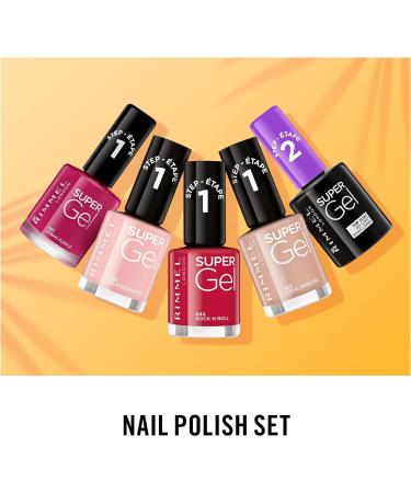 Rimmel London Super Gel Top Coat Nail Polish 12ml Transparent - Pack of 1 - Buy Online on GoSupps.com