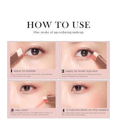 Ownest 12-Color Double-ended Eyeshadow Stick Set - Glitter, Shimmer, Waterproof Gradient Eye Makeup - 6 Pack - Buy Online on GoSupps.com
