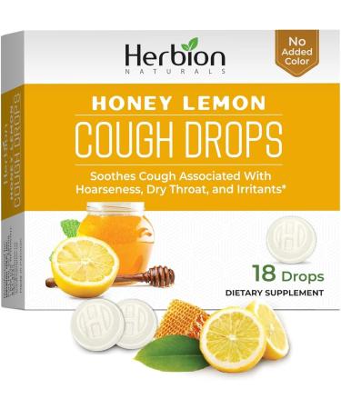 Herbion Naturals Honey Lemon Cough Drops - Natural Soothing Lozenges for Adults & Kids (Pack of 6 108 Drops) - No Artificial Flavor - Buy Online on GoSupps.com
