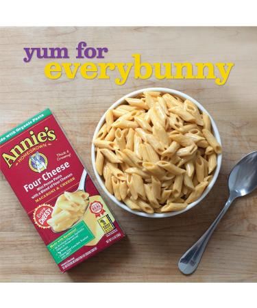 Annie's Four Cheese Macaroni & Cheese - 5.5 oz (Pack of 12) | Gourmet Comfort Food - Buy Online on GoSupps.com