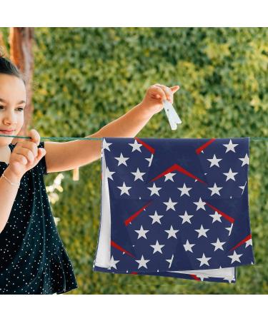Patriotic Memorial Day Hand Towels 2 Pack - 28x14.5 in - Super Soft & Absorbent - Bathroom & Home Decor - Buy Online on GoSupps.com