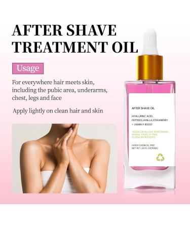  G n rique Strawberry and Vanilla Aftershave Oil - Ingrown Hair Prevention Treatment - Soothing Moisturizer for Adult Skin - Post-Hair Removal Care (90ml) - Buy Online on GoSupps.com