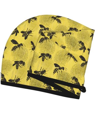 Bees & Dandelions Microfiber Hair Towel Wrap | Soft Super Absorbent Coral Velvet for Long Curly & Thick Hair Quick Dry & Convenient - Buy Online on GoSupps.com