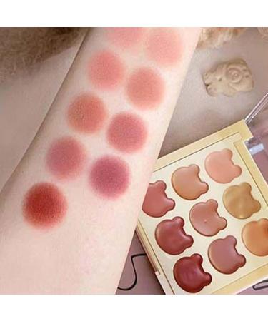 Lip Gloss Palette - 9 Shades of Makeup for Women - Lightweight Velvet Finish Compact Size for Travel School Dates & Events - Buy Online on GoSupps.com