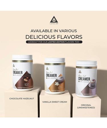 LevelUp Vanilla Sweet Cream C8 MCT Collagen Protein Ketogenic Coffee Creamer 19.5 oz - Ketosis Supplement for Ketogenic Diet - Pack of 1 - Buy Online on GoSupps.com