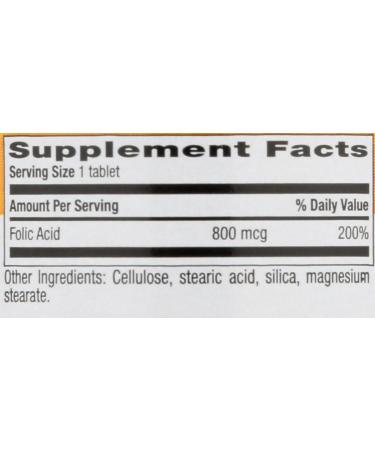 Country Life - Folic Acid 800 mcg - 250 Tablets - Buy Online on GoSupps.com