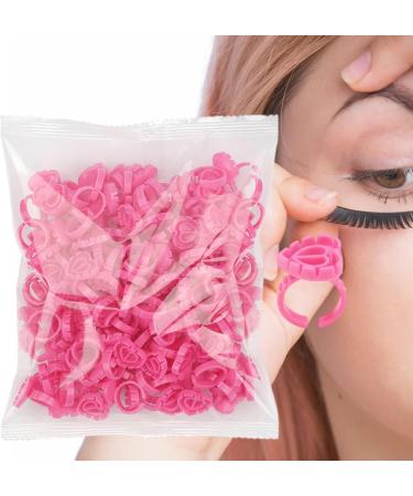 Glue Rings - Eyelash Extension Collector Holder 100 Pc Disposable Adjustable Cups | Eyelash Rings for Professional Cushion Kits Suitable for Ink Lip Products - Buy Online on GoSupps.com