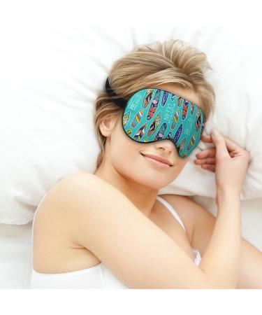Stylish Phrase Surfboards Sleep Mask - Adjustable Strap, Light Blocking Eye Cover for Men and Women - Buy Online on GoSupps.com