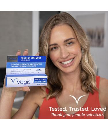 Vagisil Anti-Itch Feminine Cream - Gynecologist Tested Hypoallergenic Fast-Acting Relief for Women (2 Pack) - 1 oz Each - Buy Online on GoSupps.com