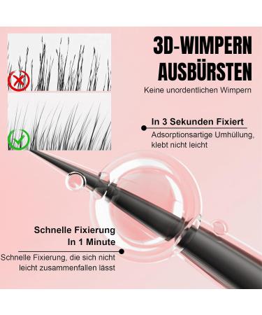 ARCHIDATE Mascara waterproof in black 3D long dense and curved mascara sweatproof and smudgeproof quickly defines and conditions the eyelashes for sensitive eyes - Buy Online on GoSupps.com