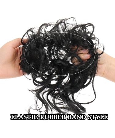 Hair Chignon Synthetic Curly Hair Bun Ponytail Hair Extensions Long Messy Curly Hair Bun with Elastic Band Women Hair Bun Headbands Messy Bun Hair Piece (Color : 0011) - Buy Online on GoSupps.com