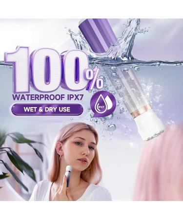 Bikini Trimmer for Women - 2 in 1 Electric Razor & Face Shaver | IPX7 Waterproof Rechargeable Hair Removal Kit for Underarms Legs & Private Areas - Buy Online on GoSupps.com