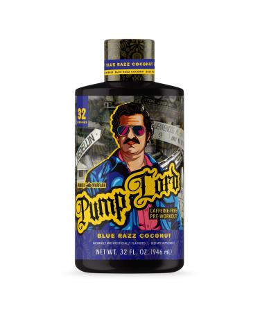 Anabolic Warfare Pump Lord Muscle Pump Supplement Caffeine Free Pre Workout with Glycerol Beta-Alanine Betaine Anhydrous (Blue Razz Coconut - 32 Servings) Blue Raspberry Coconut
