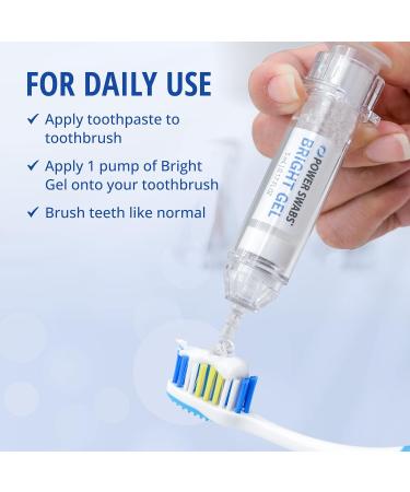 Power Swabs Bright Gel - Gentle Teeth Whitening Treatment | Dentist Formulated Stain Remover | Professional Brightening Gel - Buy Online on GoSupps.com