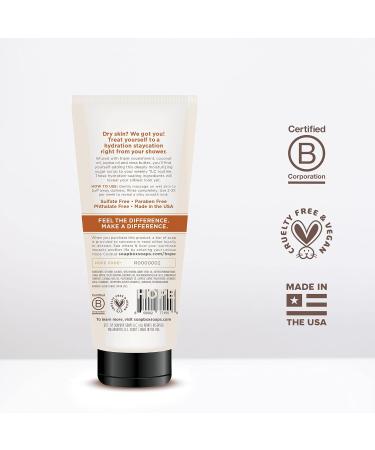Soapbox Gentle Exfoliating Body Scrub - Coconut Milk & Sandalwood 6oz | Moisturizing Scrub for Smoother Skin with Coconut Oil & Aloe Vera - International Shipping Available - Buy Online on GoSupps.com