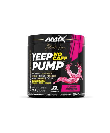 Amix Black Line Pre Workout Caffeine Free Yeep Pump 360 Gr Jungle Monster Flavor