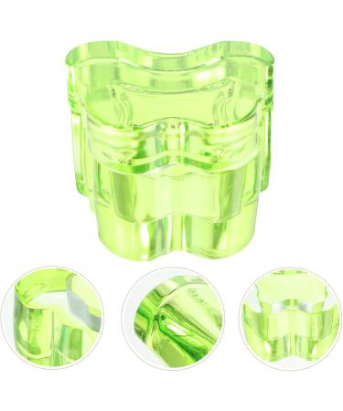 DRESSOOS Glass Crystal Cup crystal glass Manicure tools nail art accessories glass nail cups with lids thicken Multifunction Glass Pen wash cup plate cup Accessories 7x5.6cm Green - Buy Online on GoSupps.com