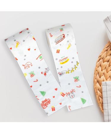 Christmas Toilet Paper Gag | Novelty Christmas Design Funny Toilet Paper - Highly Collectible Novelty Toilet Paper Funny Gag for Christmas Stocking Stuffers Party Favors Zukpumne - Buy Online on GoSupps.com