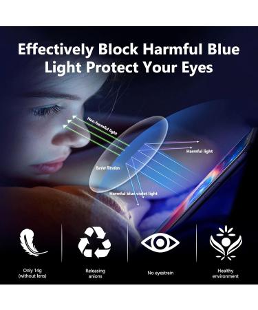 VVDQella Braun Reading Glasses 3.50x - Blue Light Blocking Anti-Glare Spring Hinge Readers for Men - Brown 1 Piece - Buy Online on GoSupps.com