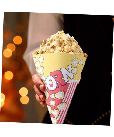 Mobestech 150 Pcs Disposable Popcorn Bags Popcorn Bags for Popcorn Paper Bags for Party Finger Food Cones Popcorn Individual Bags Paper Bags Candy Bags Rose Petals Bulk Box As Shownx3pcs 16*16*20.5cmx3pcs - Buy Online on GoSupps.com