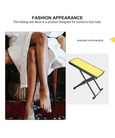 Minkissy Adjustable Nail Pedal Footrest - Metal Shower Support for Pedicure & Manicure | Folding Salon Tool - Buy Online on GoSupps.com