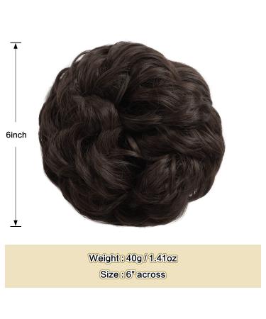 Buy Sofeiyan Hair Part Updos - Wavy Messy Chignon Hair Extensions for Women - Medium Brown 40g - Buy Online on GoSupps.com