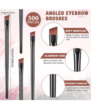 100 Pack Disposable Angled Eyebrow Brushes - Salon Quality Tinting and Makeup Tool - Buy Online on GoSupps.com