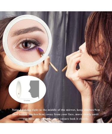 B Beauty Planet 6-Inch 20X Magnifying Mirror with Suction Cups for Makeup Application, Tweezing, Blackhead & Blemish Removal - Buy Online on GoSupps.com