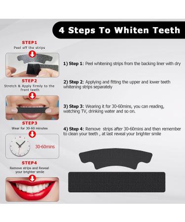 Professional Non-Sensitive Teeth Whitening Kit - Hot Pepper Coconut Strips | 56 Strips, 28 Treatments | Remove Coffee & Tea Stains - Buy Online on GoSupps.com