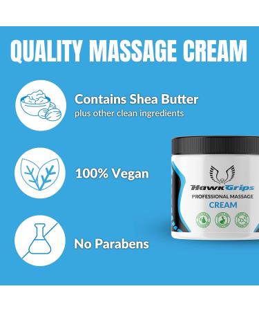 HawkGrips 8oz Massage Emollient and 8oz Massage Cream Bundle Unscented IASTM Massage Cupping Therapy Whole Body Muscle Cream Deep Tissue Professional Massage Therapy - Buy Online on GoSupps.com