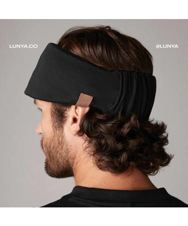 Lunya Sleep Mask - Organic Pima Cotton Wide Eye Mask for Ultimate Comfort | Travel-Friendly Sleep Masks for Women & Men with Silk Pouch - Buy Online on GoSupps.com