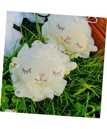 2pcs Lamb Bath Flower Loofah Set | Exfoliating Shower Puffs for Women | Bathroom Accessories - Buy Online on GoSupps.com