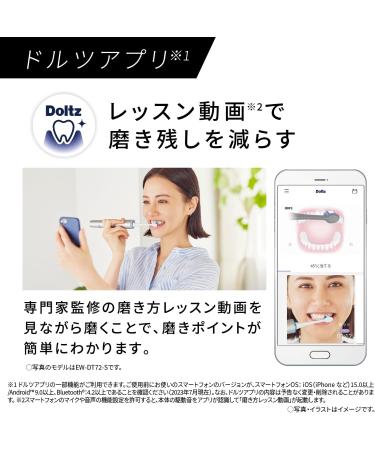 Panasonic EW-DA37-W Sonic Vibration Electric Toothbrush - 2023 Model 100-240V Japan Import - Optimal Dental Care - Buy Online on GoSupps.com
