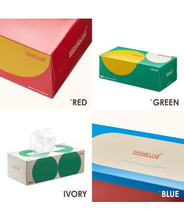 HOMELIA Facial Tissues Box 720 Tissues - Soft Tissue Paper - 4 Flat Boxes - Kleenex Replacement - Buy Online on GoSupps.com