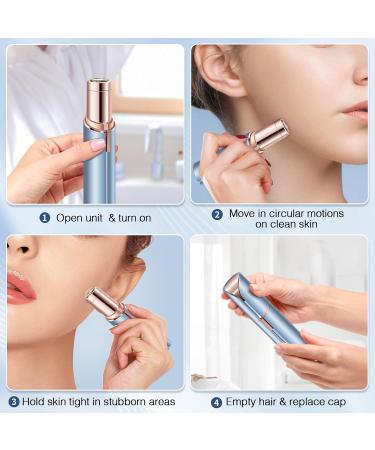 Facial Hair Removal for Women - Painless Electric Razor for Face Lip & Chin | USB Rechargeable Mustache Remover - Buy Online on GoSupps.com