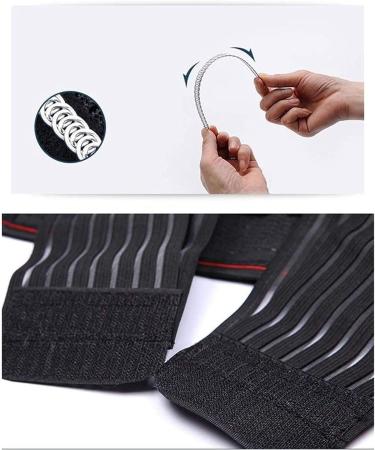 Back Bandage for Men | Double Compression Support Belt for Lower Back Pain Relief | Herniated Disc & Sciatica Support | Slimming Wrap | Sports Federation - Black - Buy Online on GoSupps.com