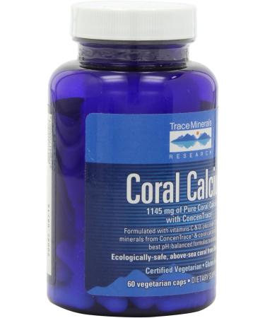 Trace Minerals Research Coral Calcium Vegetarian Caps - 60 Count - Buy Online on GoSupps.com