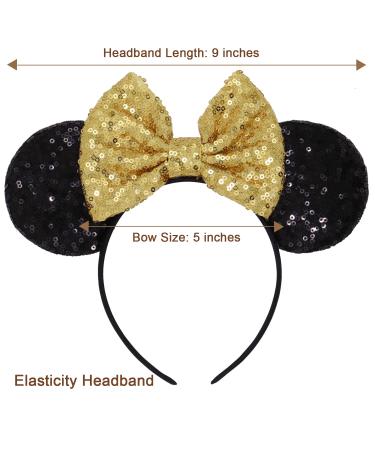 LIHELEI Minnie Mouse Ears Headband with Leopard Bows - Halloween Party Decoration Headbands for Women and Girls - 3 Pack - Buy Online on GoSupps.com