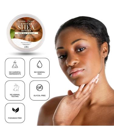 Raw African Shea Butter 16 oz - 100% Pure Unrefined - Grade A Moisturizer for Body Hair & Face - Ideal for Dry Cracked Skin - Buy Online on GoSupps.com