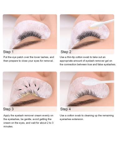 Pepape Japanese Lash Extension Remover Cream - Safe & Fast Dissolving - Professional 5g Thick Consistency Cream for Eyelash Extensions - Buy Online on GoSupps.com