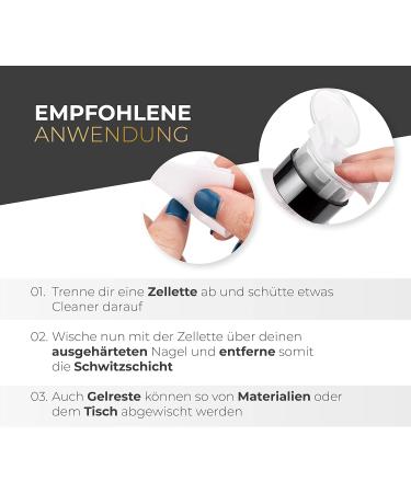  Lynis Nailshop Pack of 1000 lint-free cellular cotton pads for nails Shellac gel nails as a nail polish remover cotton pad with cleanser to remove the sweat layer - Buy Online on GoSupps.com