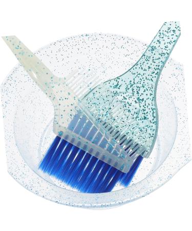 Gatuida Set Bol et Pinceau Coloration Cheveux Transparent Bleu Kit M langeur Pratique pour Teinture M ches D coloration Usage Professionnel et Domestique - Buy Online on GoSupps.com