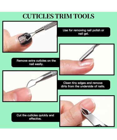 FANDAMEI 12pcs Nail Files Set with Cuticle Nipper, Buffer, Pusher, Brush - Manicure Kit Green - Buy Online on GoSupps.com