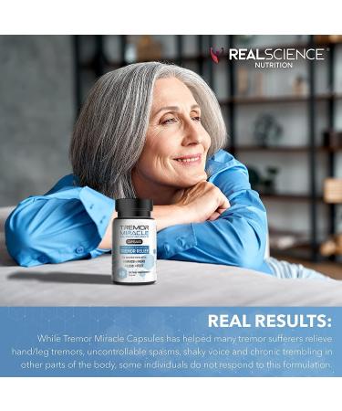 Real Science Tremor Miracle Capsules Tremor Relief Supplement and Hand Tremor Aids for Adults with TremorStop Blend GABA and Vitamins for Neurotransmission Support Made in USA 60 Caps 1 Pack - Buy Online on GoSupps.com