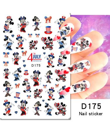 4th of July Nail Art Stickers - Patriotic Independence Day Designs for Acrylic Nails - Buy Online on GoSupps.com