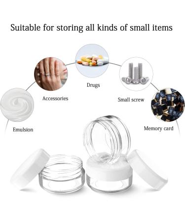 24-Pack 10ml Clear Empty Cream Can - Transparent Jars with Screw Cap for Lotions Candles & Cosmetics - Buy Online on GoSupps.com